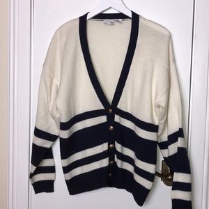 RUSS petite button up cardigan sweater size Lg